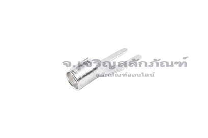 [E] หางปลาส้อม เปลือย UT ทองเหลืองชุบดีบุก รุ่น Y6-4 รูใส่สายไฟกว้าง 4.8 mm ยาว 19.8 mm ช่องว่างส้อม 4.2 mm